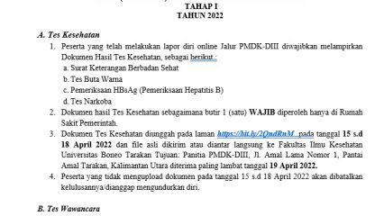 TES KESEHATAN